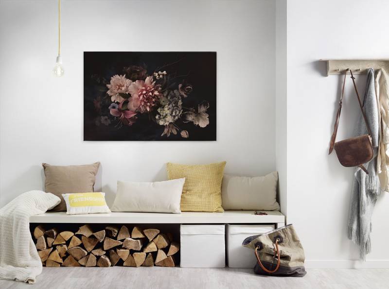 A.S. Création Leinwandbild "Blossom Variety" Blumen  Kunst 1 Stk. tlg. Romantische Blumen, Rosen Keilrahmen Leinwand-Bild Wohnzimmer modern von A.S. Création