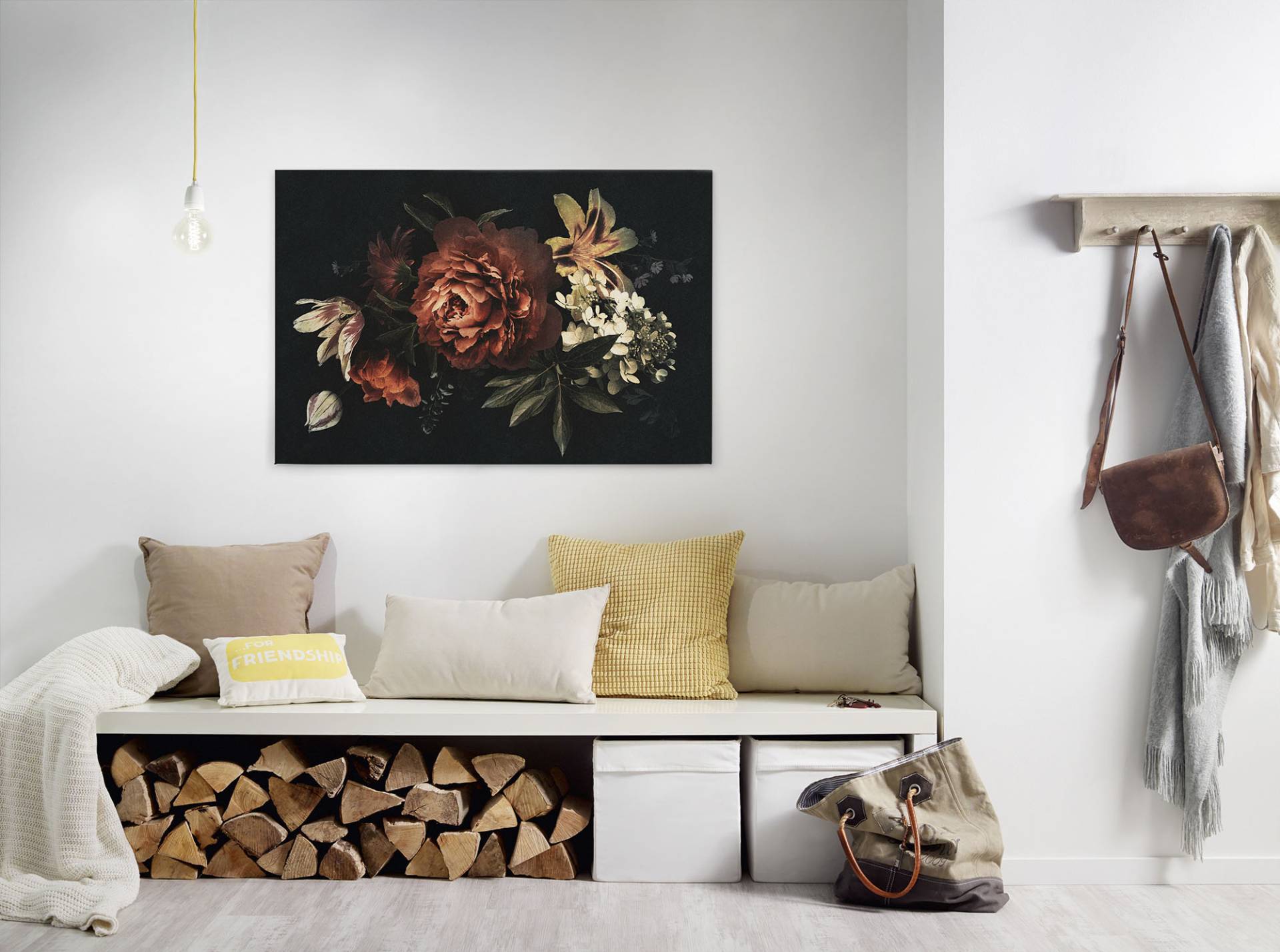 A.S. Création Leinwandbild "drama queen" Kunst 1 Stk. tlg. Keilrahmen Bild Floral Blumen Leinwand-Bild Wohnzimmer modern Wandbild von A.S. Création