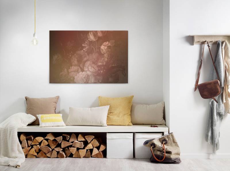 A.S. Création Leinwandbild "dutch pastel 3" Blumen  Kunst 1 Stk. tlg. Keilrahmen Bild Floral Rosen Rosé Leinwand-Bild Wohnzimmer modern Wand von A.S. Création
