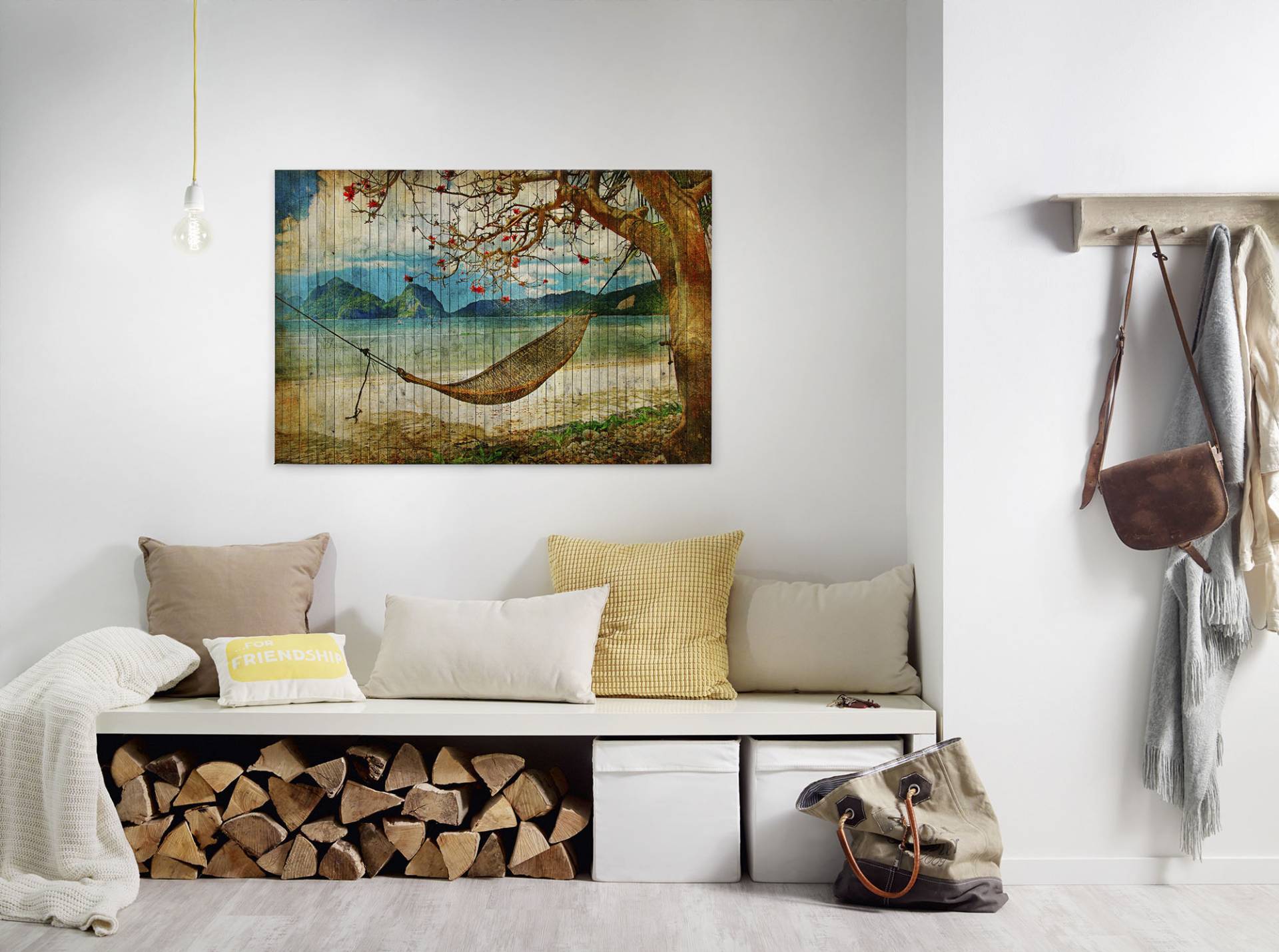 A.S. Création Leinwandbild "tahiti" Kunst  Meer  Strand 1 Stk. tlg. Keilrahmen Bild Insel Leinwand-Bild Wohnzimmer modern Wandbild Kinder von A.S. Création