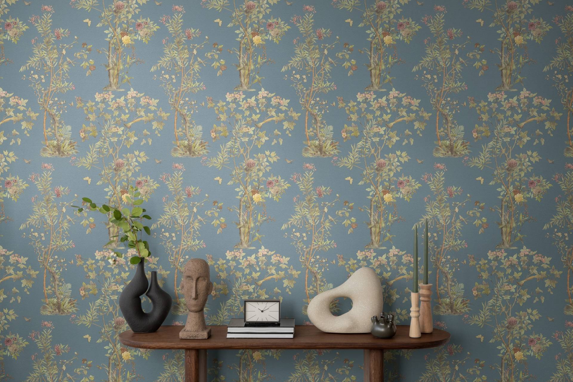 A.S. Création Vliestapete "Florale Mustertapete Schmetterlinge bunte Farben" botanisch strukturiert von A.S. Création