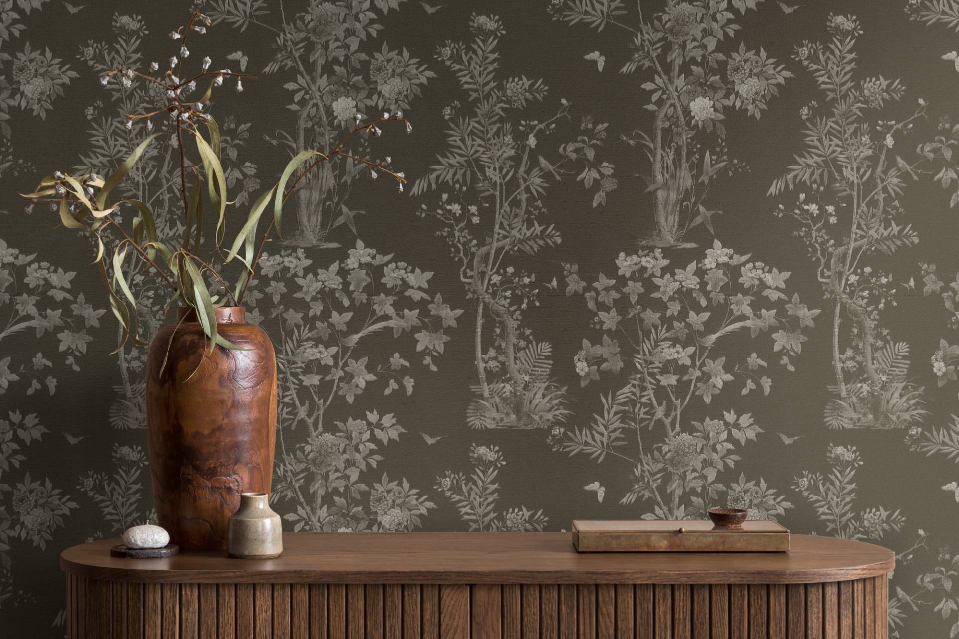 A.S. Création Vliestapete "Florale Mustertapete Schmetterlinge bunte Farben" botanisch strukturiert von A.S. Création