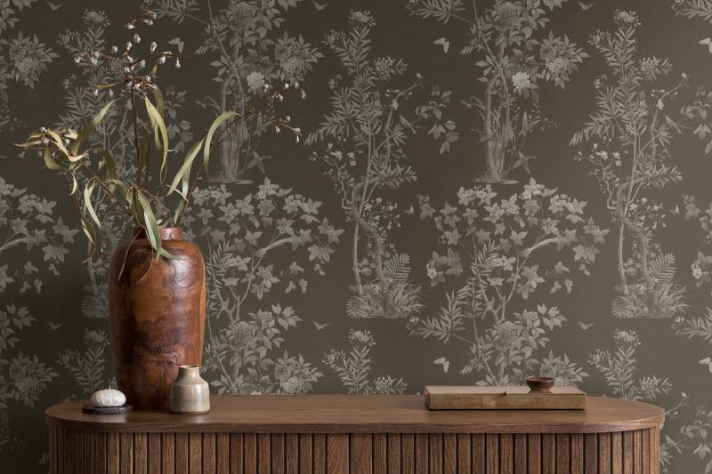 A.S. Création Vliestapete "Florale Mustertapete Schmetterlinge bunte Farben" botanisch strukturiert von A.S. Création