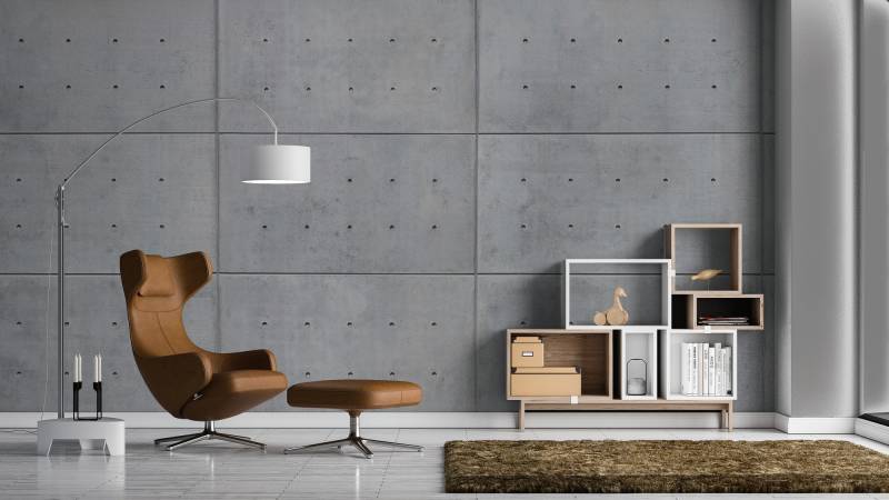 A.S. Création Vliestapete "Fototapete Sichtbetonplatten Hellgrau Industrial" matt strukturiert von A.S. Création