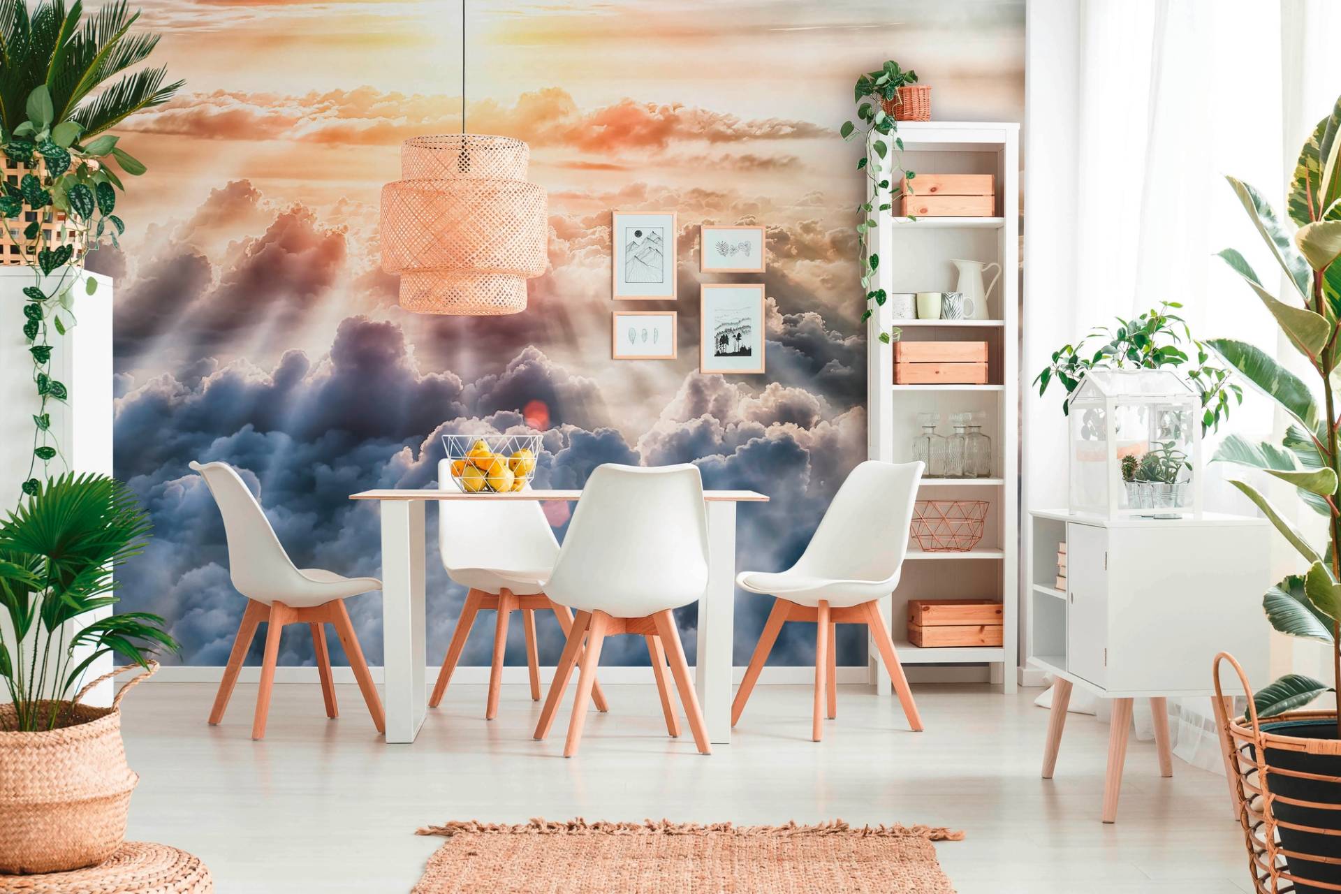 A.S. Création Vliestapete "Fototapete Sonnenaufgang über Wolken Himmel" matt strukturiert von A.S. Création