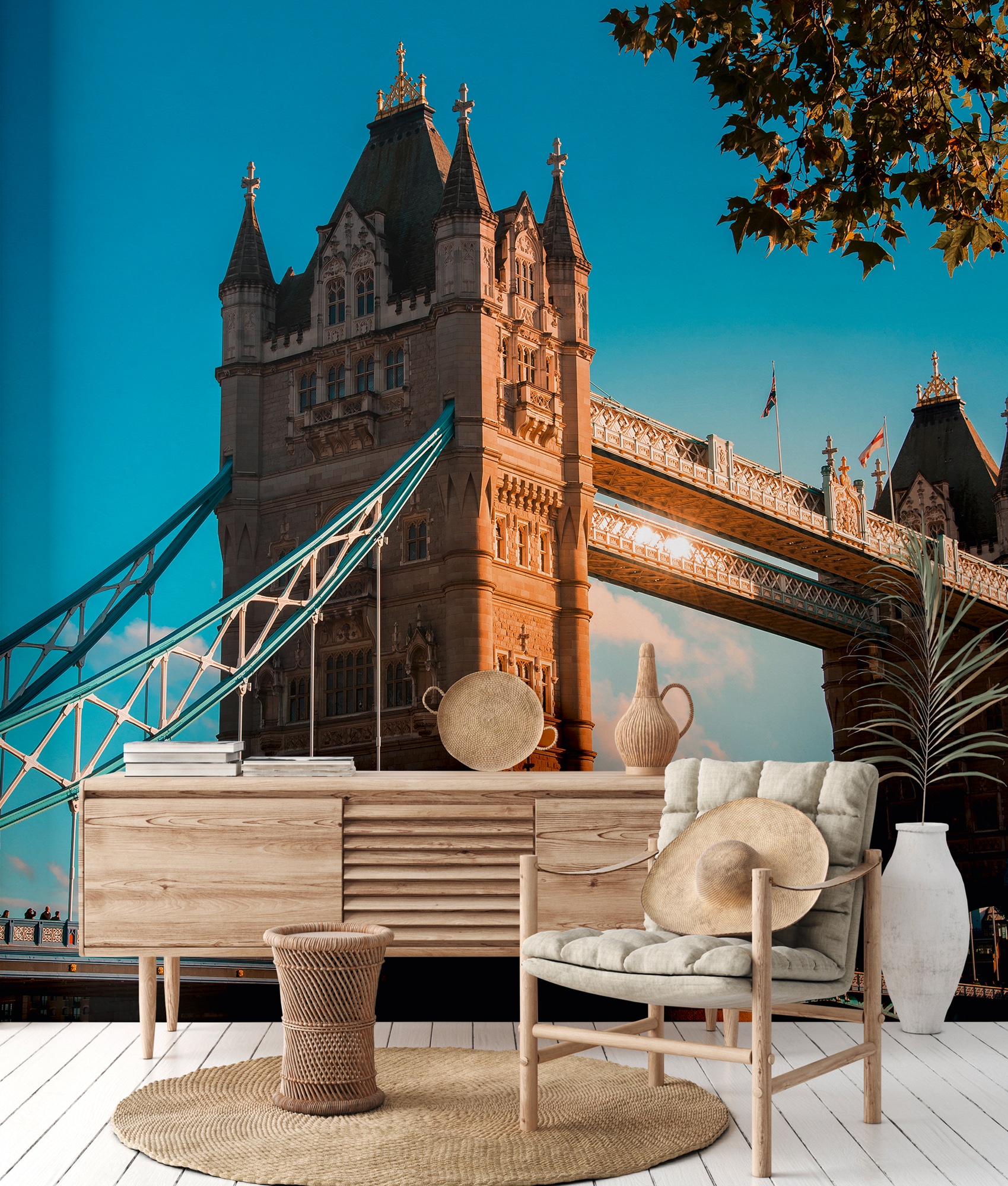 A.S. Création Vliestapete "Fototapete Tower Bridge London Architektur" matt strukturiert von A.S. Création