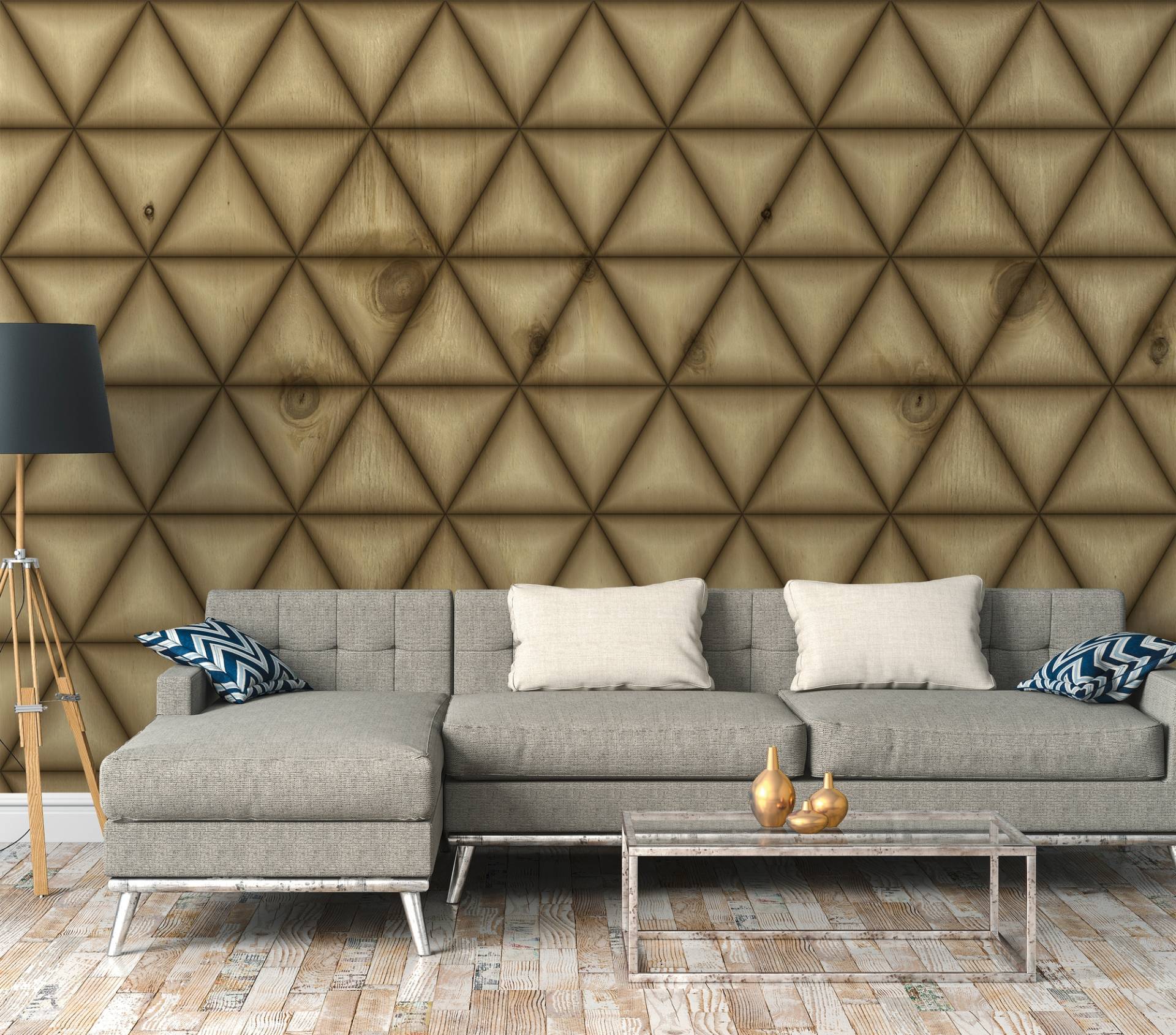 A.S. Création Vliestapete "Fototapete mit 3D-Effekt Holzoptik Beige Braun" matt strukturiert von A.S. Création