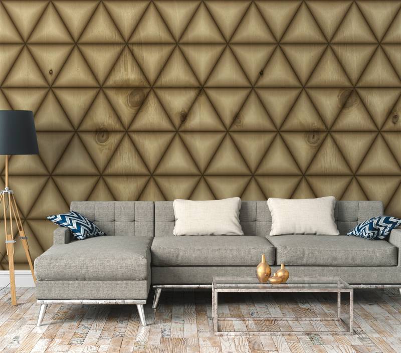 A.S. Création Vliestapete "Fototapete mit 3D-Effekt Holzoptik Beige Braun" matt strukturiert von A.S. Création