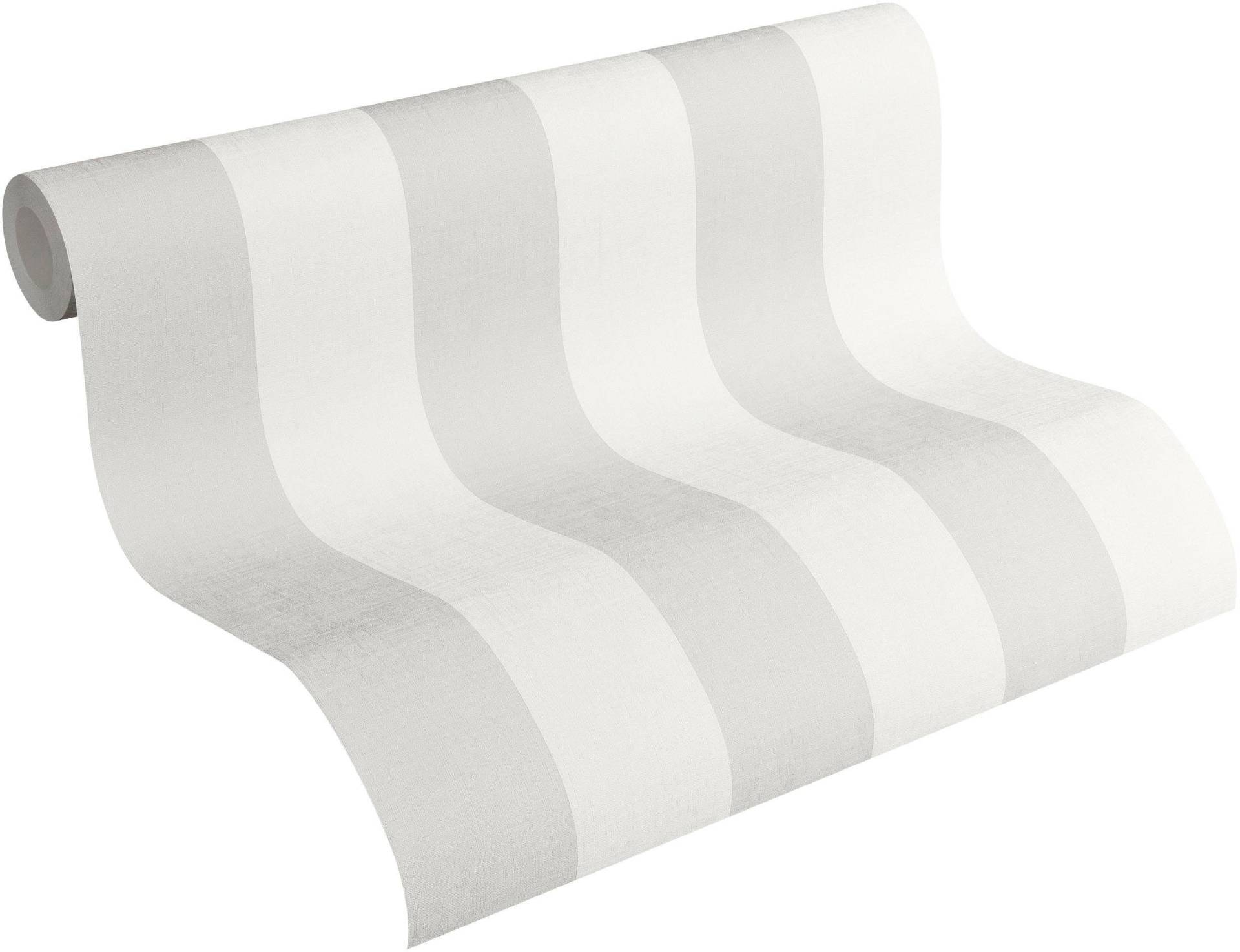 A.S. Création Vliestapete "Landhaustapete mit Streifen", matt-gemustert-neutral, Babyblau Tapeten Wohnzimmer Schlafzimmer Küche modern Flur Design Büro von A.S. Création