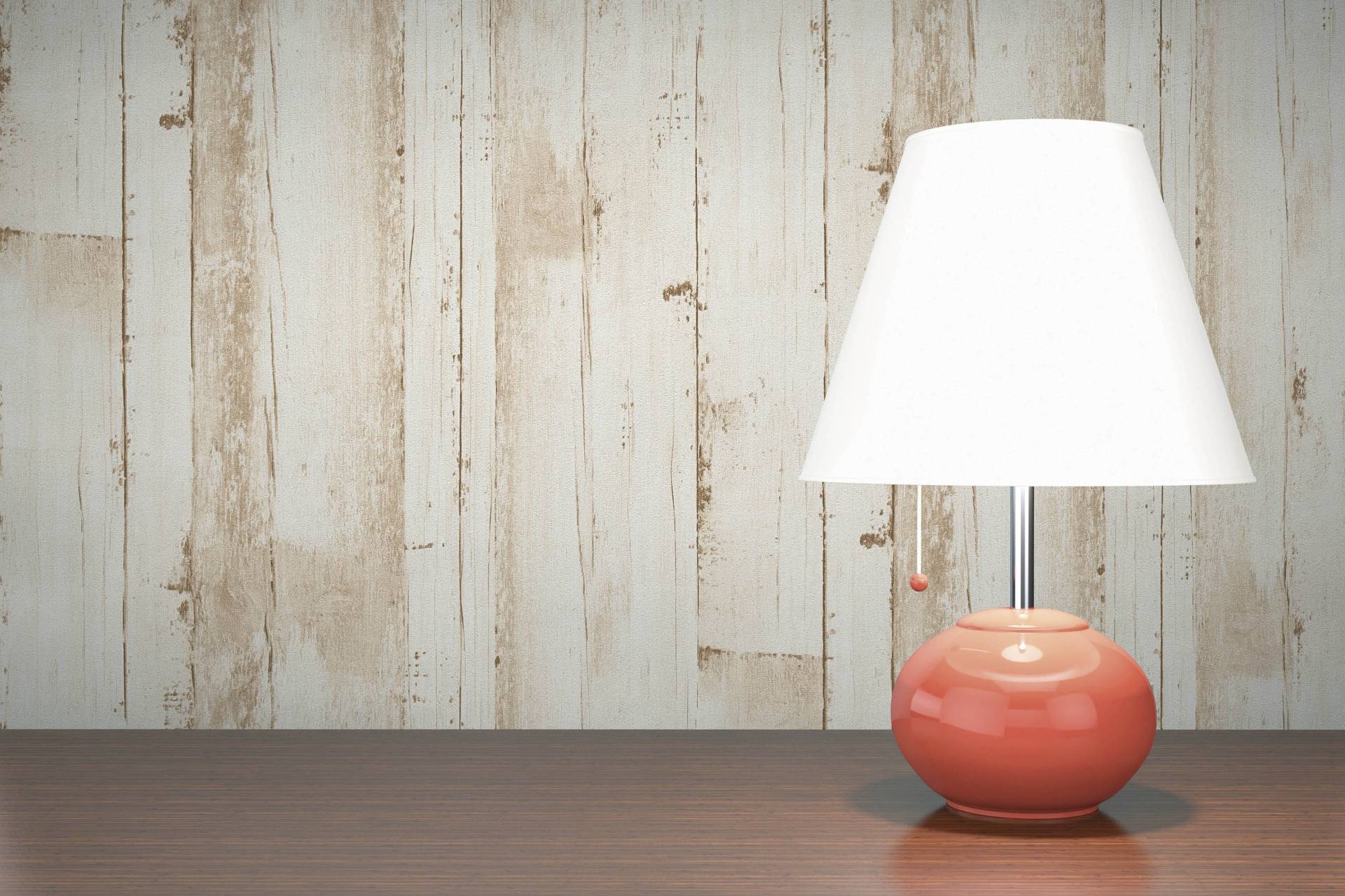 A.S. Création Vliestapete "Natural Living Holztapete" gemustert  matt  neutral leicht strukturiert PVC-Frei, skandinavische Tapeten, Wohnzimmer von A.S. Création