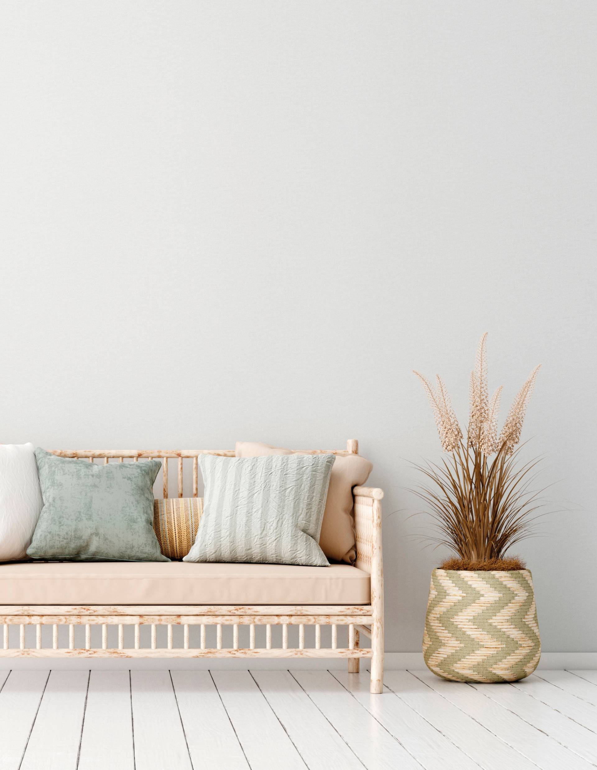 A.S. Création Vliestapete "Natural Living Leinwandoptik" gemustert  matt  neutral leicht strukturiert PVC-Frei, skandinavisch Tapeten Flur von A.S. Création