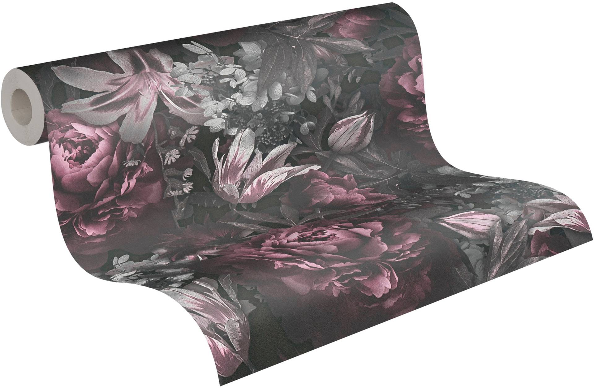 A.S. Création Vliestapete "PintWalls Rosen Floral" gemustert  matt  neutral glatt Blumentapete Tapeten Wohnzimmer Schlafzimmer Küche modern Design Optik von A.S. Création