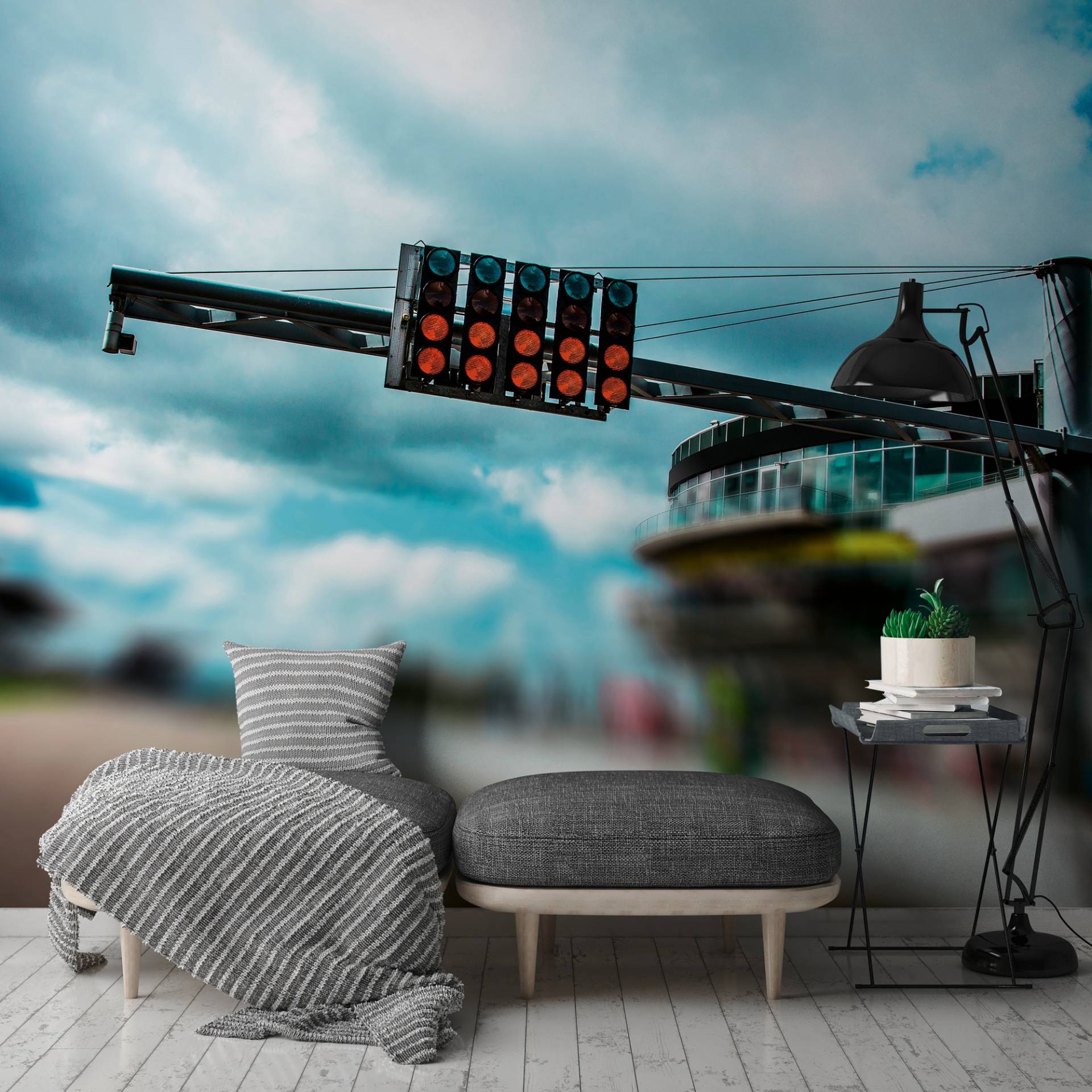 A.S. Création Vliestapete "Rennsport Fototapete Motorsport Blau Rot" matt strukturiert von A.S. Création