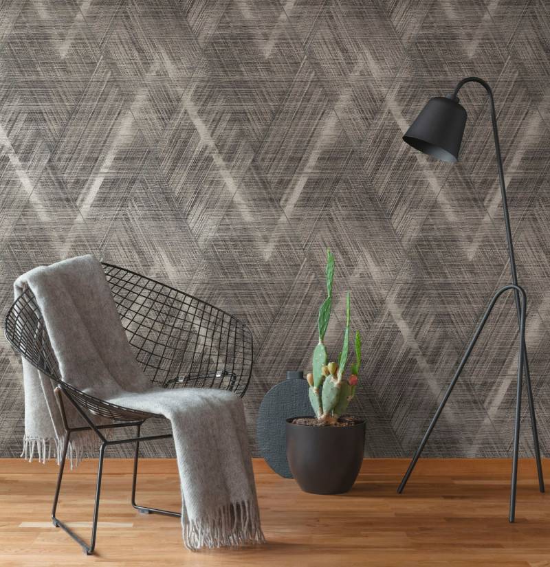 A.S. Création Vliestapete "THE BOS Grafisch" abstrakt  gemustert  leicht glänzend leicht strukturiert Grafiktapete Tapeten Wohnzimmer Schlafzimmer Küche modern Design Optik von A.S. Création