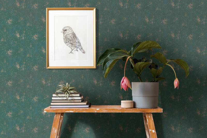 A.S. Création Vliestapete "THE BOS Putzoptik Metallic" leicht glänzend  matt leicht strukturiert Strukturtapete, Tapeten Wohnzimmer Schlafzimmer Küche modern Design von A.S. Création