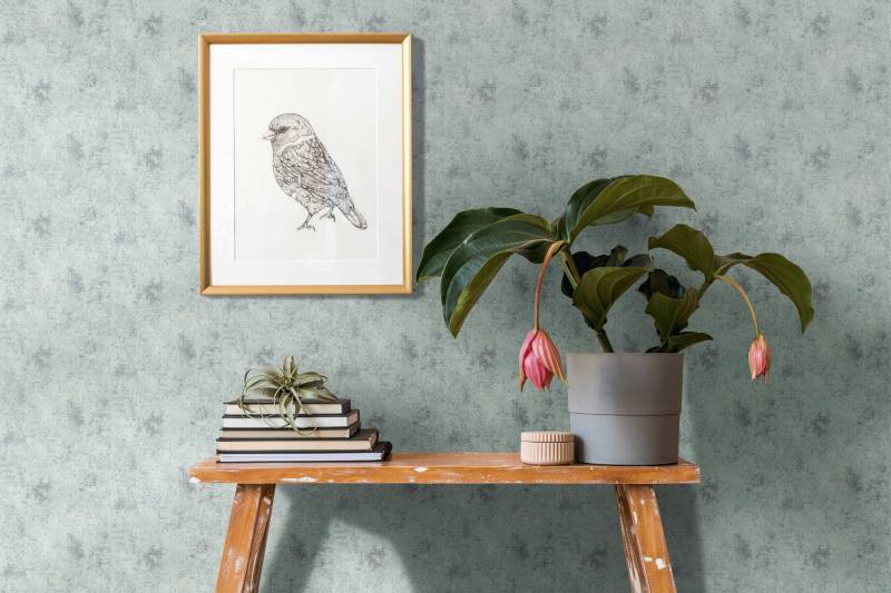 A.S. Création Vliestapete "THE BOS Putzoptik Metallic" leicht glänzend  matt leicht strukturiert Strukturtapete, Tapeten Wohnzimmer Schlafzimmer Küche modern Design von A.S. Création