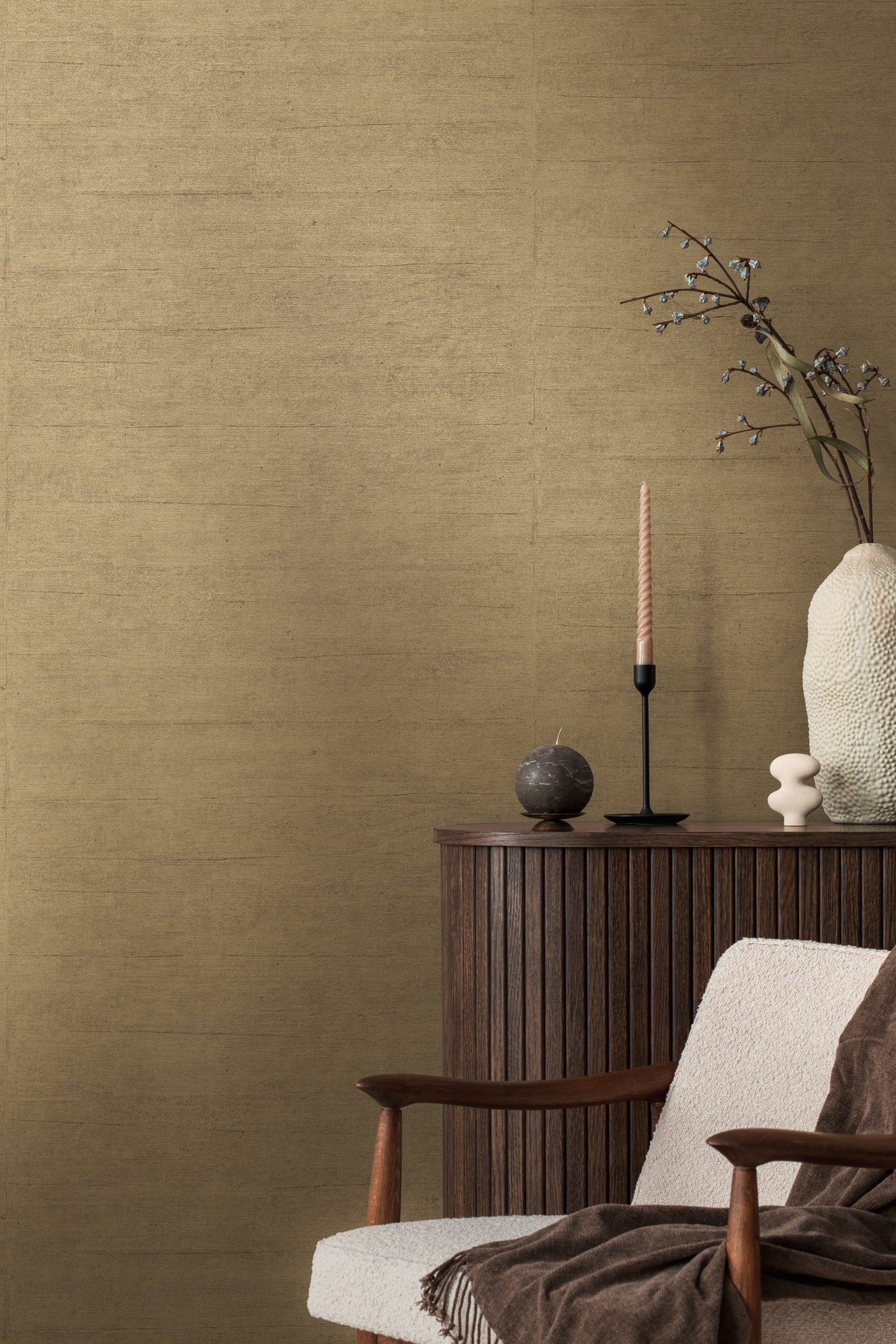 A.S. Création Vliestapete "Unitapete mit Leinen-Optik verschiedene Farben" botanisch strukturiert von A.S. Création