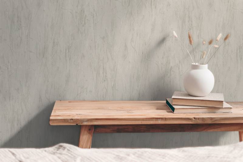 A.S. Création Vliestapete "mit Gräser-Motiv natürliche Räume" matt strukturiert von A.S. Création