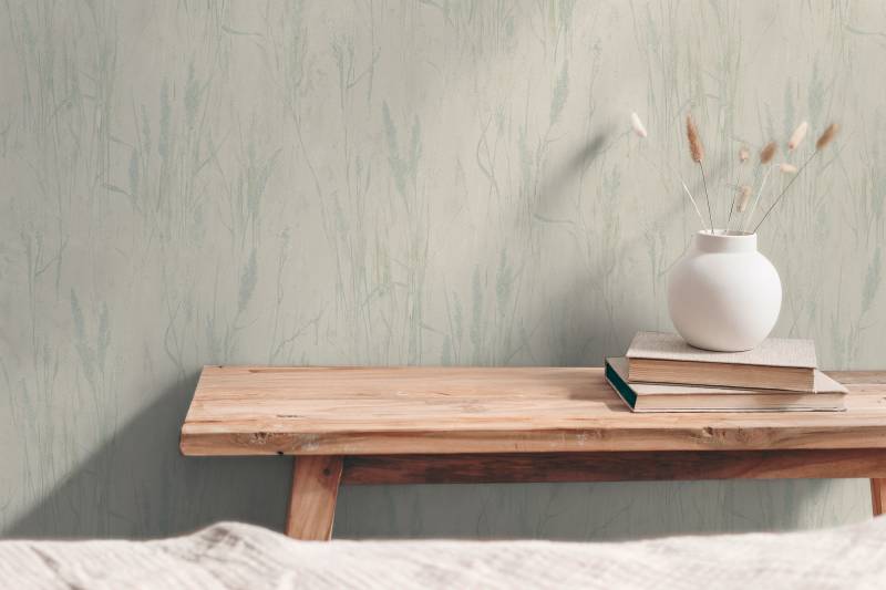 A.S. Création Vliestapete "mit Gräser-Motiv natürliche Räume" matt strukturiert von A.S. Création