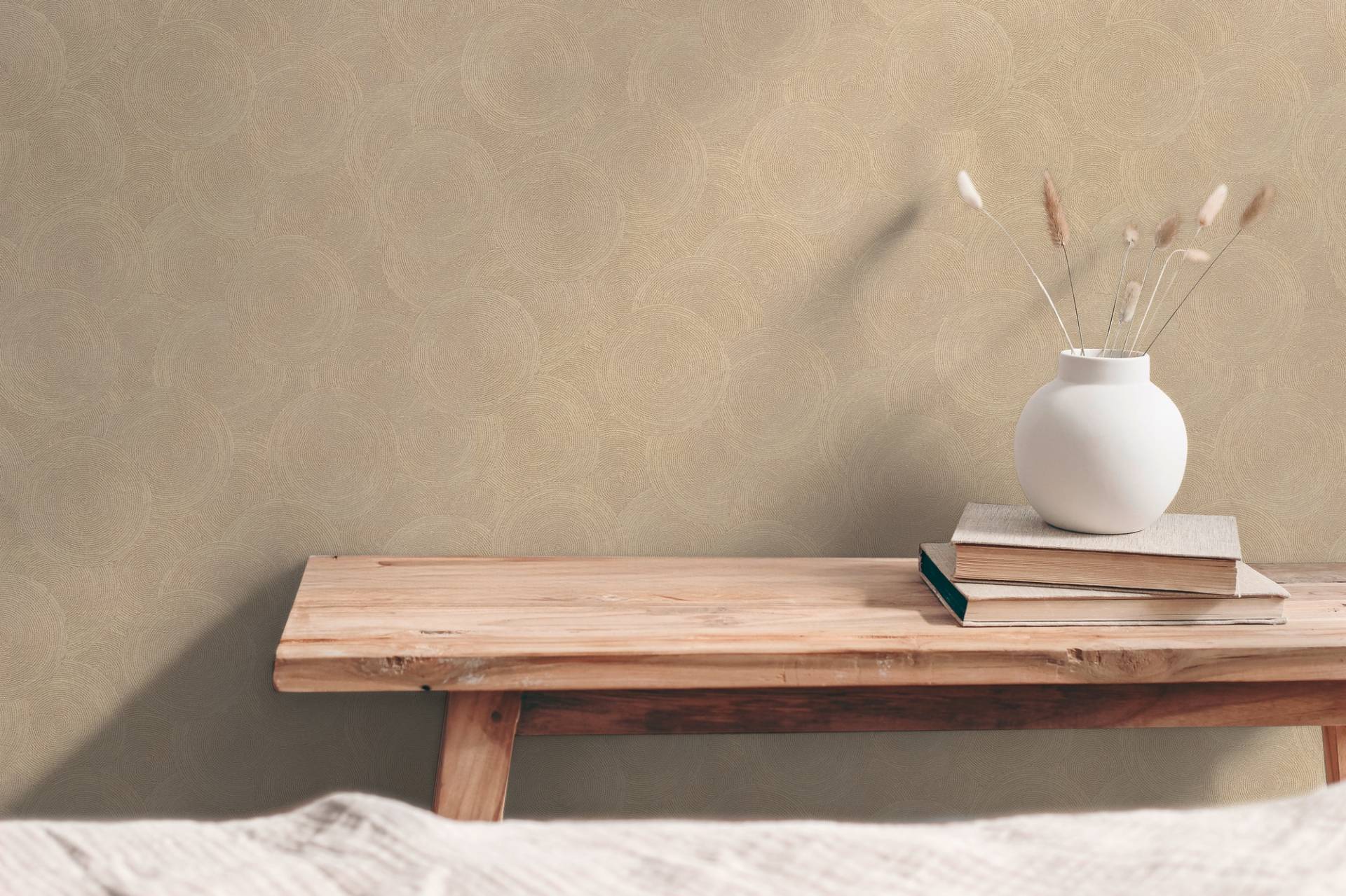 A.S. Création Vliestapete "mit kreisförmigem Muster Akzentwände" matt strukturiert von A.S. Création