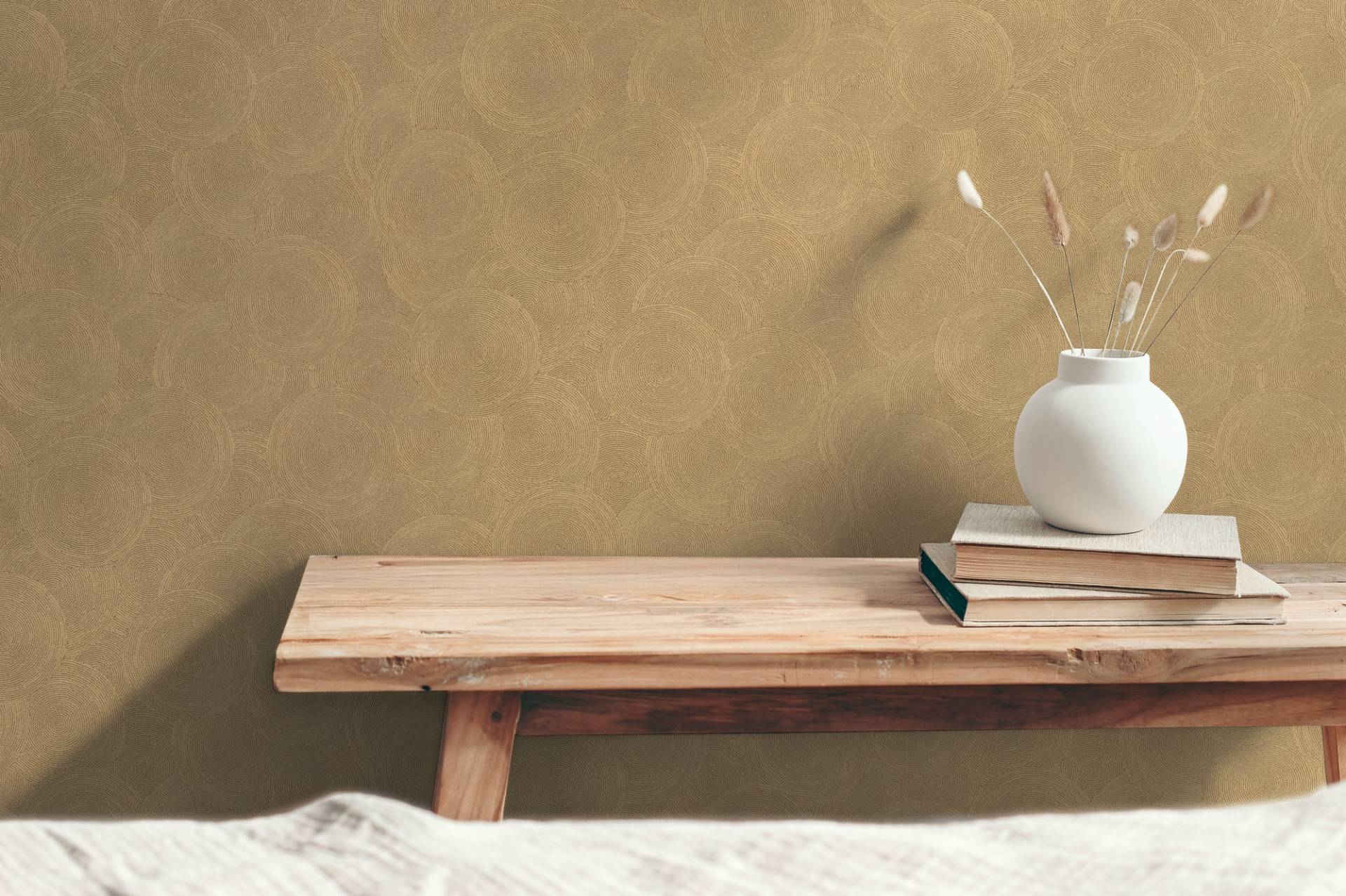 A.S. Création Vliestapete "mit kreisförmigem Muster Akzentwände" matt strukturiert von A.S. Création