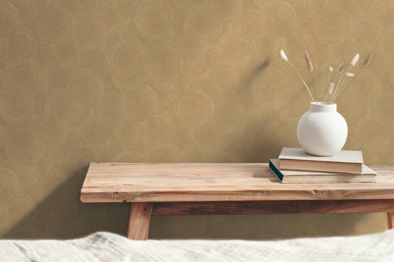 A.S. Création Vliestapete "mit kreisförmigem Muster Akzentwände" matt strukturiert von A.S. Création