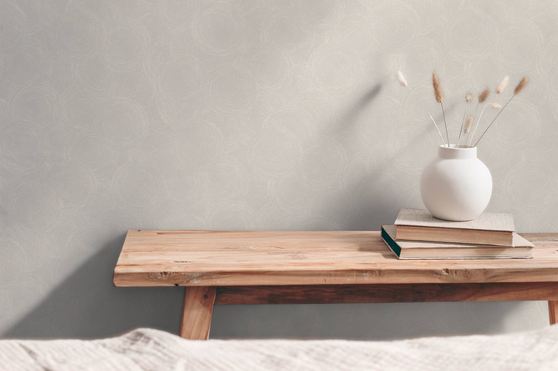 A.S. Création Vliestapete "mit kreisförmigem Muster Akzentwände" matt strukturiert von A.S. Création