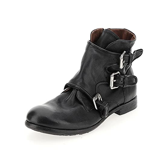 A.S.98 CLASH 401202 Stivaletto in Pelle Uomo NERO 46 von A.S.98