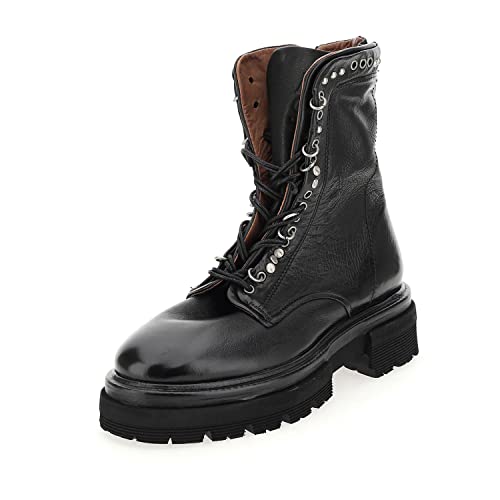 A.S.98 Heaven Boots Glattleder uni as 98 boots stiefelette leder nieten schwarz von A.S.98