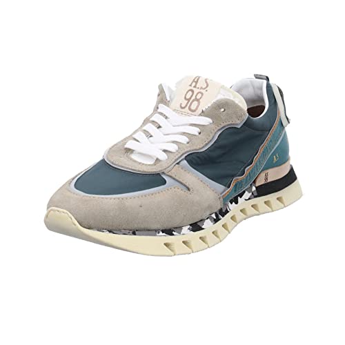 A.S.98 Herren Sneaker Schuhe Jet Sneaker Lederkombination Sport Halbschuhe Gemustert Herrensneaker Sneaker Halbschuhe Herren von A.S.98