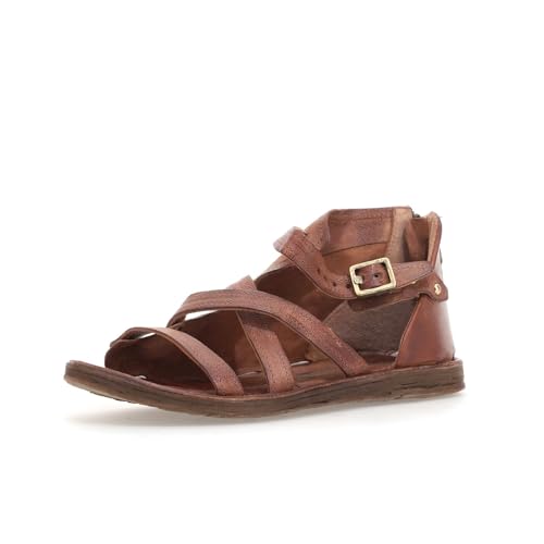 A.S.98 RALPH Niedrige Ledersandale Damen CALVADOS 40 von A.S.98