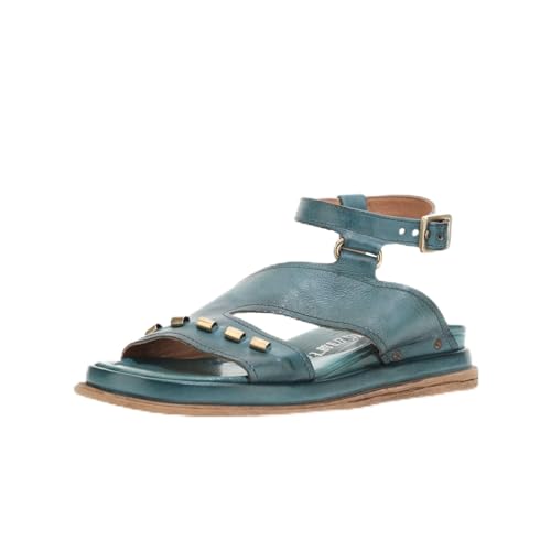 A.S.98 SPARROW Niedrige Ledersandale Damen Emerald 39 von A.S.98