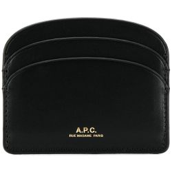A.p.c. Schwarzer Leder Halbmond Kartenhalter von A.p.c.