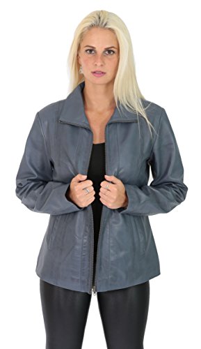 A1 FASHION GOODS Damen Jacke Weiß weiß Gr. 46, blau von A1 FASHION GOODS