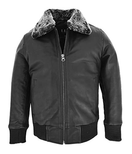 A1 FASHION GOODS Kinder Bomber Lederjacke Jungs Kinder Varsity 2-12 Jahre alt CH20 Schwarz (XXX-Large (11-12 Jahre)) von A1 FASHION GOODS