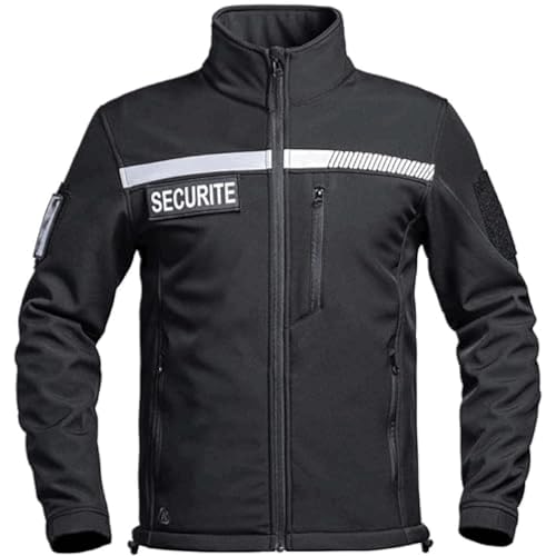 A10 Equipment Unisex Serie Secu-one Softshelljacke, Schwarz, XL von A10 Equipment