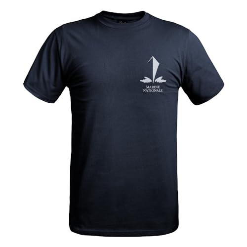 T-shirt Strong logos Marine Nationale bleu marine A10 Equipment von A10 Equipment