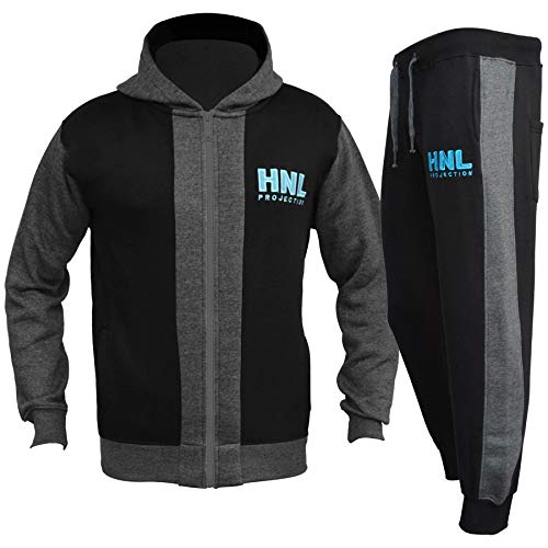 A2Z 4 Kids® Kinder Jungen Mädchen Trainingsanzug Designer HNL Projetion - T.S HNL 907 Black_.11-12 von A2Z 4 Kids