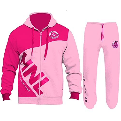 A2Z 4 Kids® Kinder Jungen Mädchen Trainingsanzug Designer HNL Projetion - T.S HNL Dady Baby Pink_.7-8 von A2Z 4 Kids