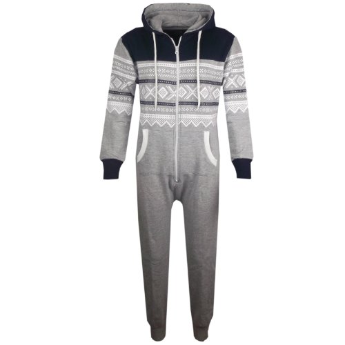 A2Z 4 Kids® Kinder Mädchen Jungen Aztec Snowflake Aufdruck Mit Kapuze Strampelanzug Alles in einem Overall Alter 5 6 7 8 9 10 11 12 13 Jahre von A2Z 4 Kids