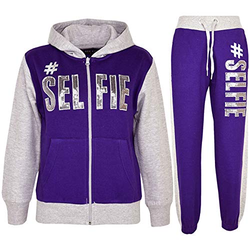 A2Z 4 Kids Kinder Mädchen Jungen Designer - T.S #SELFIE Purple & Grey 13 von A2Z 4 Kids