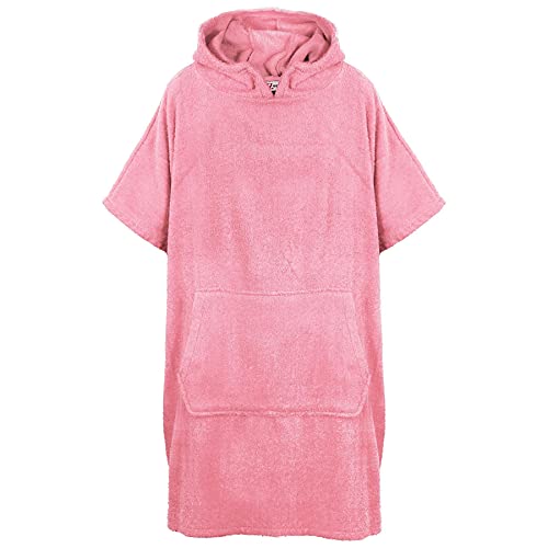 A2Z 4 Kids® Kinder Mädchen Jungen Handtuch Poncho Baby Rosa Bademantel 100% Baumwolle - Towel Bathrobe 128 Baby Pink._10-13 von A2Z 4 Kids