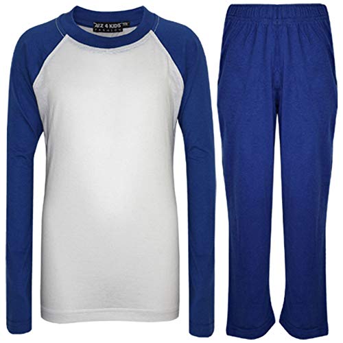 A2Z 4 Kids® Kinder Mädchen Jungen Kontrast Plain Farbe Stilvolle - PJS Plain Royal 7-8 von a2z4kids