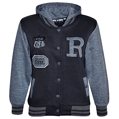 A2Z 4 Kids® Kinder Mädchen Jungen R - B.B Jacket New Fox Charcoal 7-8 von A2Z 4 Kids