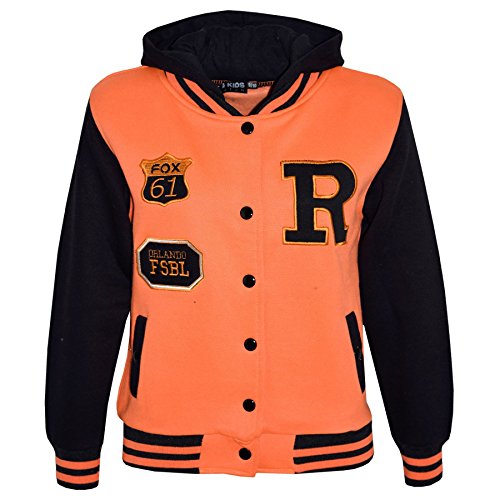 A2Z 4 Kids® Kinder Mädchen Jungen R - B.B Jacket New Fox Neon Orange 9-10 von A2Z 4 Kids