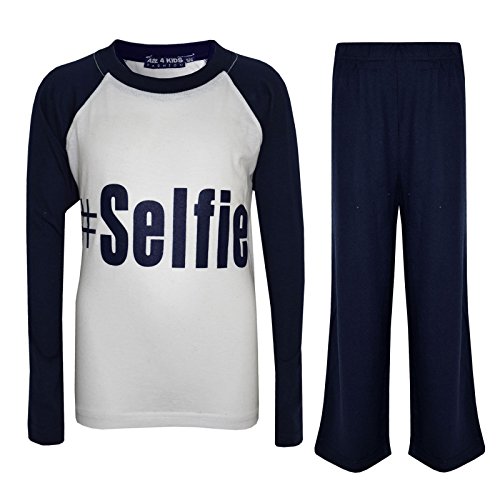 A2Z 4 Kids® Kinder Mädchen Jungen #Selfie Aufdruck - PJS #Selfie Navy 13 von a2z4kids