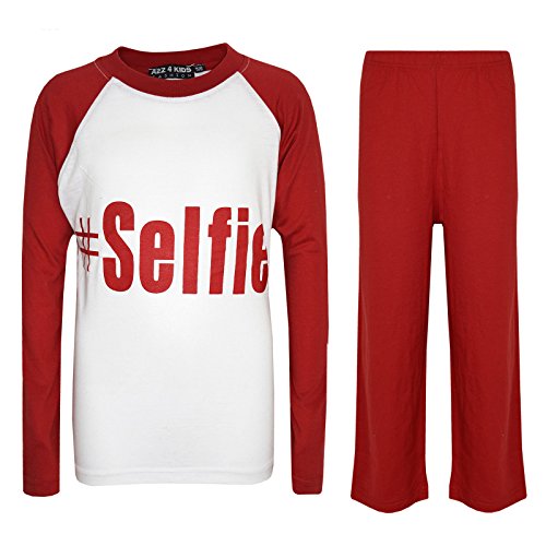 A2Z 4 Kids® Kinder Mädchen Jungen #Selfie Aufdruck - PJS #Selfie Red 13 von a2z4kids