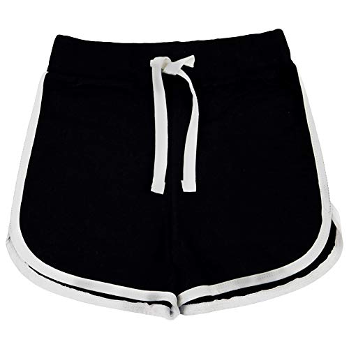 A2Z 4 Kids Kinder Mädchen Kurze Hose 100% Baumwolle Schwarz Gym Tanz - Girls Shorts 426 Black._11-12 von A2Z 4 Kids