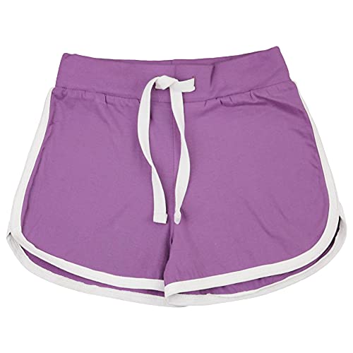 A2Z 4 Kids Kinder Mädchen Kurze Hose 100% Baumwolle Lila Gym Tanz - Girls Shorts 426 Lilac._11-12 von A2Z 4 Kids