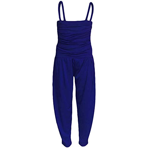 A2Z 4 Kids® Kinder Mädchen Overall Plain Königsblau Farbe - Plain Jumpsuit Royal_13 von A2Z 4 Kids